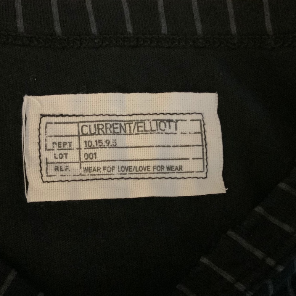 Current/Elliot Stripe Tank Top Pinstripe Shirt One-of-a-kind Sample Oversized - Picture 2 of 5